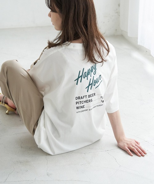 ROPE' PICNIC（ロペピクニック）の「【Prime PIZZA×ROPE' PICNIC】ビッグＴシャツ（Tシャツ/カットソー・レディース・グリーン/ダークグリーン/レッド/レッド系その他・38）」の3枚目の写真