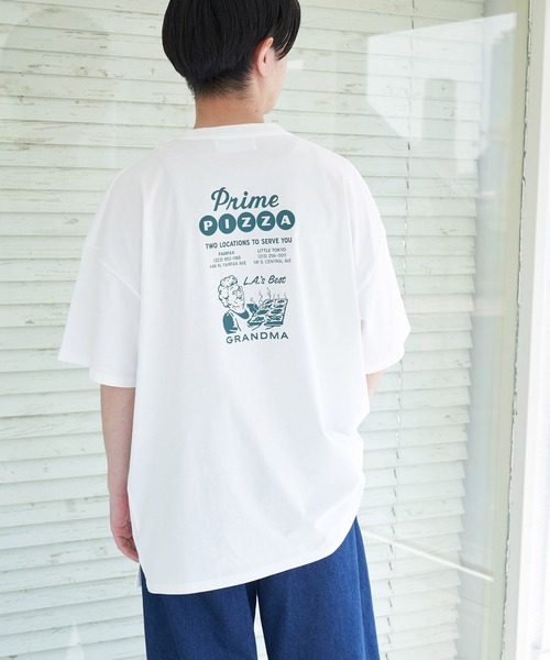 ROPE' PICNIC（ロペピクニック）の「【Prime PIZZA×ROPE' PICNIC】ビッグＴシャツ（Tシャツ/カットソー・レディース・グリーン/ダークグリーン/レッド/レッド系その他・38）」の2枚目の写真