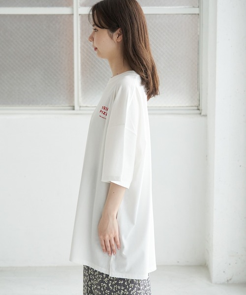 ROPE' PICNIC（ロペピクニック）の「【Prime PIZZA×ROPE' PICNIC】ビッグＴシャツ（Tシャツ/カットソー・レディース・グリーン/ダークグリーン/レッド/レッド系その他・38）」の5枚目の写真