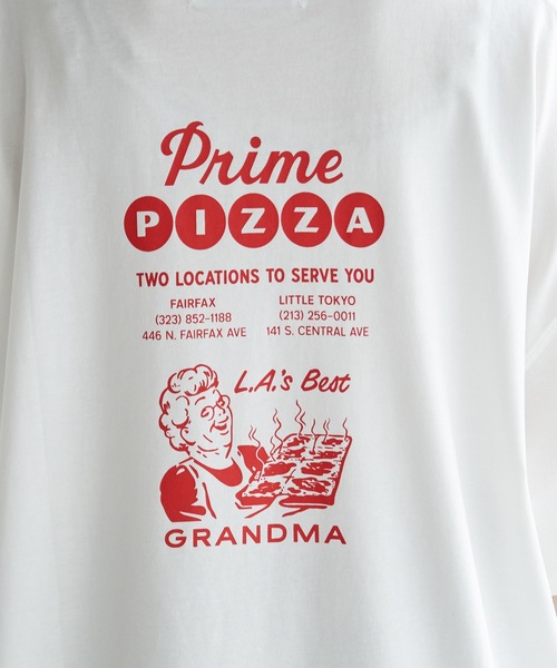 ROPE' PICNIC（ロペピクニック）の「【Prime PIZZA×ROPE' PICNIC】ビッグＴシャツ（Tシャツ/カットソー・レディース・グリーン/ダークグリーン/レッド/レッド系その他・38）」の8枚目の写真