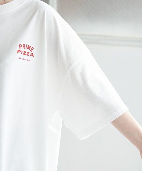 ROPE' PICNIC（ロペピクニック）の「【Prime PIZZA×ROPE' PICNIC】ビッグＴシャツ（Tシャツ/カットソー・レディース・グリーン/ダークグリーン/レッド/レッド系その他・38）」の10枚目の写真