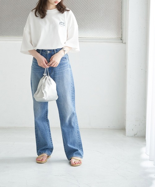 ROPE' PICNIC（ロペピクニック）の「【Prime PIZZA×ROPE' PICNIC】ビッグＴシャツ（Tシャツ/カットソー・レディース・グリーン/ダークグリーン/レッド/レッド系その他・38）」の13枚目の写真