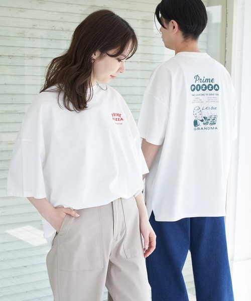 ROPE' PICNIC（ロペピクニック）の「【Prime PIZZA×ROPE' PICNIC】ビッグＴシャツ（Tシャツ/カットソー・レディース・グリーン/ダークグリーン/レッド/レッド系その他・38）」の18枚目の写真