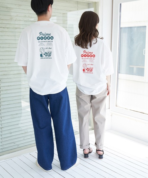 ROPE' PICNIC（ロペピクニック）の「【Prime PIZZA×ROPE' PICNIC】ビッグＴシャツ（Tシャツ/カットソー・レディース・グリーン/ダークグリーン/レッド/レッド系その他・38）」の19枚目の写真