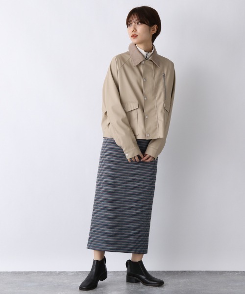 JEANASIS（ジーナシス）の「ジャガードチェックナロースカート/959365（スカート・レディース・ブラウン系その他/ブルー系その他/ホワイト系その他・FREE）」の9枚目の写真