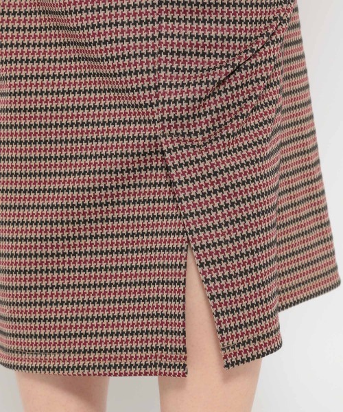JEANASIS（ジーナシス）の「ジャガードチェックナロースカート/959365（スカート・レディース・ブラウン系その他/ブルー系その他/ホワイト系その他・FREE）」の6枚目の写真