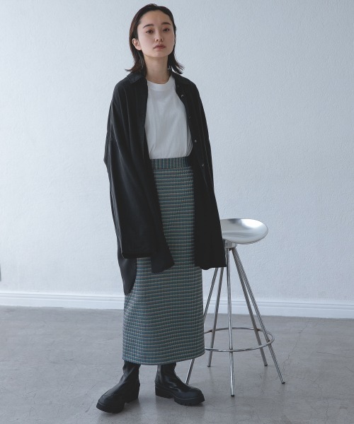 JEANASIS（ジーナシス）の「ジャガードチェックナロースカート/959365（スカート・レディース・ブラウン系その他/ブルー系その他/ホワイト系その他・FREE）」の19枚目の写真