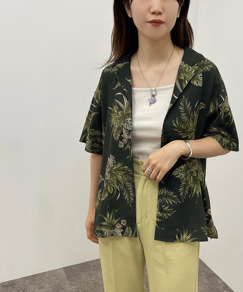 apres jour mignon（アプレジュールミニョン）の「アロハシャツ【ZOZOTOWN限定アイテム】（シャツ/ブラウス・レディース・アイボリー/ブラック/ネイビー・フリー/X-LARGE）」の17枚目の写真