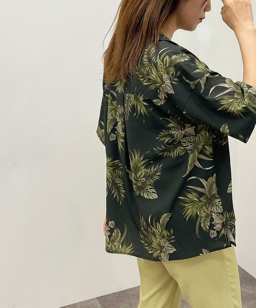 apres jour mignon（アプレジュールミニョン）の「アロハシャツ【ZOZOTOWN限定アイテム】（シャツ/ブラウス・レディース・アイボリー/ブラック/ネイビー・フリー/X-LARGE）」の19枚目の写真