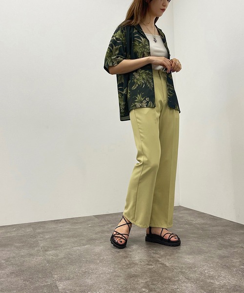 apres jour mignon（アプレジュールミニョン）の「アロハシャツ【ZOZOTOWN限定アイテム】（シャツ/ブラウス・レディース・アイボリー/ブラック/ネイビー・フリー/X-LARGE）」の22枚目の写真