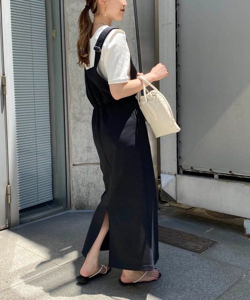 CAPRICIEUX LE'MAGE(カプリシューレマージュ)の「〈WEB・一部店舗限定〉大人カットジャンスカ(ジャンパースカート・レディース・ブラック/ベージュ・FREE)」の19枚目の写真