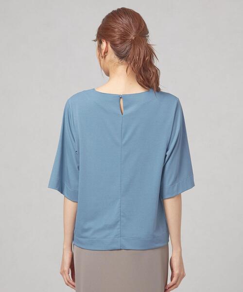 closet story（クローゼットストーリー）の「＜closet story＞サイドキリカエ クルーネック カットソー（Tシャツ/カットソー・レディース・ホワイト/ブラック/ロイヤルブルー・FREE）」の6枚目の写真