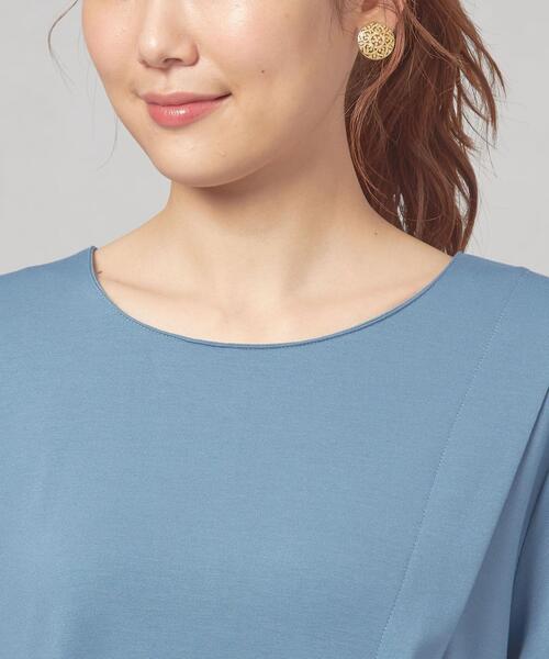 closet story（クローゼットストーリー）の「＜closet story＞サイドキリカエ クルーネック カットソー（Tシャツ/カットソー・レディース・ホワイト/ブラック/ロイヤルブルー・FREE）」の7枚目の写真