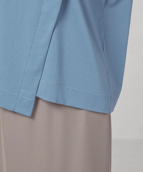 closet story（クローゼットストーリー）の「＜closet story＞サイドキリカエ クルーネック カットソー（Tシャツ/カットソー・レディース・ホワイト/ブラック/ロイヤルブルー・FREE）」の10枚目の写真