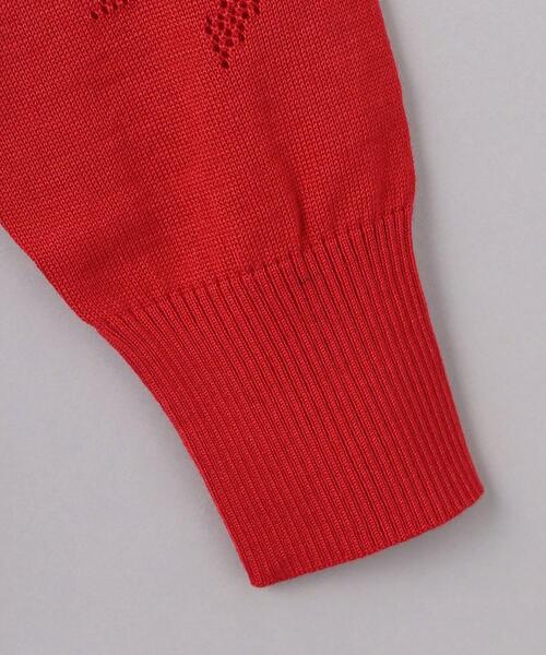 sulvam（サルバム）の「＜sulvam（サルバム）＞ハウンドトゥース タートルネック ニット（ニット/セーター・レディース・グレー/レッド・SMALL）」の5枚目の写真