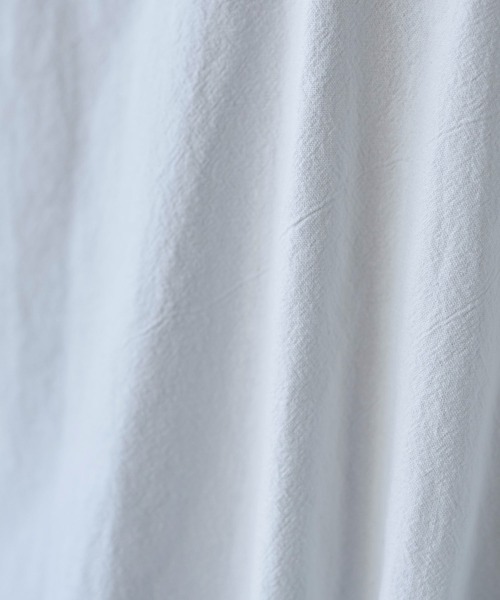 Libra Cue(リブラ キュー)の「ニュアンスコットンブザム切り替えシャツ(シャツ/ブラウス・レディース・ホワイト/ブラック/ダークグリーン・FREE)」の21枚目の写真