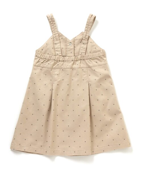 apres les cours(アプレレクール)の「/Vカットフロントボタンジャンパースカート(ジャンパースカート・キッズ・ブラウン/ドット・80/90/100/110/120/130/140)」の6枚目の写真