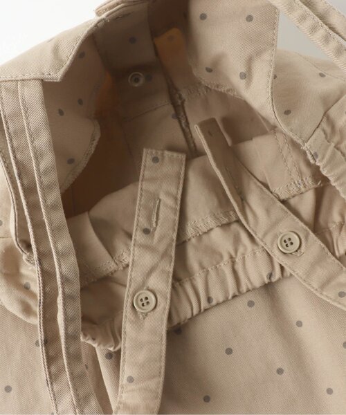 apres les cours(アプレレクール)の「/Vカットフロントボタンジャンパースカート(ジャンパースカート・キッズ・ブラウン/ドット・80/90/100/110/120/130/140)」の10枚目の写真