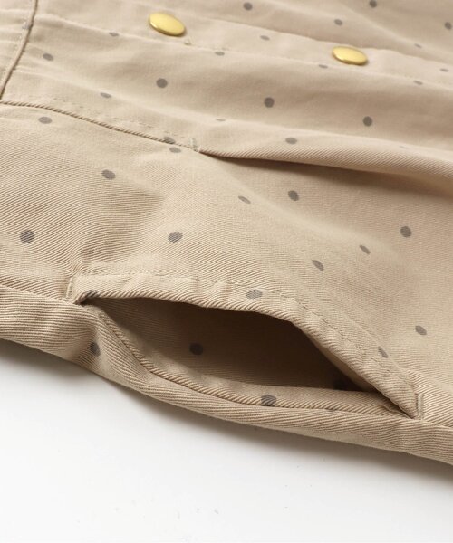 apres les cours(アプレレクール)の「/Vカットフロントボタンジャンパースカート(ジャンパースカート・キッズ・ブラウン/ドット・80/90/100/110/120/130/140)」の12枚目の写真