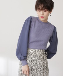 N.（N. Natural Beauty Basic） | ◆シアースリーブニット(ニット/セーター)