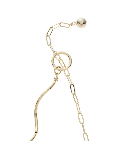 EVRIS（エヴリス）の「ASYMMETRY LONG ネックレス（ネックレス・レディース・シルバー/ゴールド・FREE）」の7枚目の写真