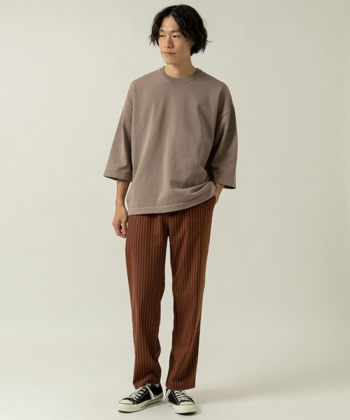 ITEMS URBANRESEARCH（アイテムズ アーバンリサーチ）の「TRストレッチ ストライプイージーパンツ（その他パンツ・メンズ・ブラック/ブラウン/グレー・MEDIUM/LARGE）」の10枚目の写真