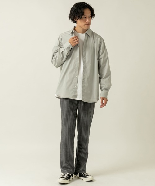 ITEMS URBANRESEARCH（アイテムズ アーバンリサーチ）の「TRストレッチ ストライプイージーパンツ（その他パンツ・メンズ・ブラック/ブラウン/グレー・MEDIUM/LARGE）」の14枚目の写真