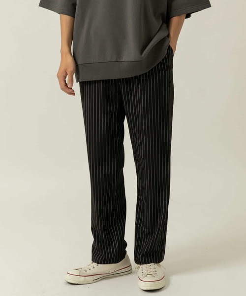 ITEMS URBANRESEARCH（アイテムズ アーバンリサーチ）の「TRストレッチ ストライプイージーパンツ（その他パンツ・メンズ・ブラック/ブラウン/グレー・MEDIUM/LARGE）」の18枚目の写真
