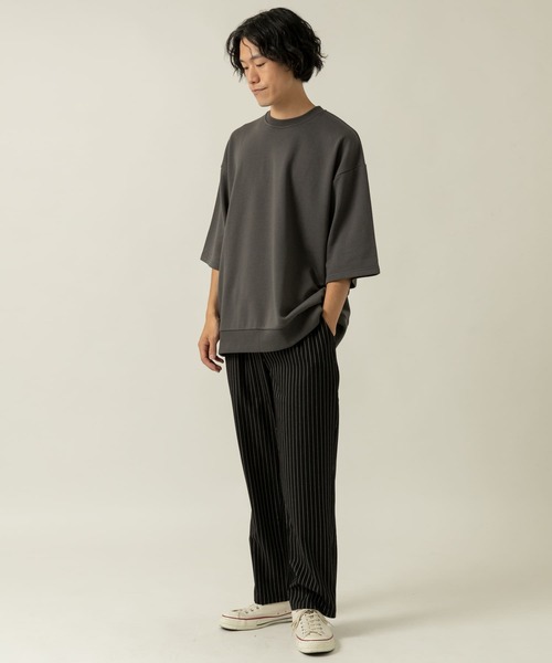 ITEMS URBANRESEARCH（アイテムズ アーバンリサーチ）の「TRストレッチ ストライプイージーパンツ（その他パンツ・メンズ・ブラック/ブラウン/グレー・MEDIUM/LARGE）」の22枚目の写真