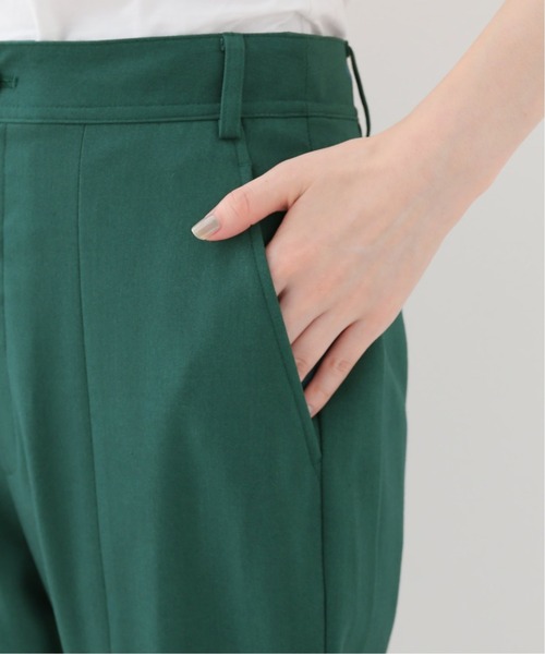 SLOBE IENA（スローブイエナ）の「フロントスリットテーパードパンツ【手洗い可能】◆（その他パンツ・レディース・チャコールグレー/ベージュ/グリーン・38/36）」の19枚目の写真