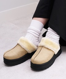 GeeRA | あったかボア付厚底ミュール(サンダル)