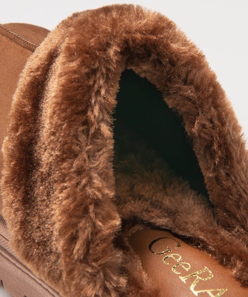 GeeRA(ジーラ)の「あったかボア付厚底ミュール(サンダル・レディース・ベージュ/レオパード/ブラック/グレー/ライトベージュ・LARGE/MEDIUM/X-LARGE/SMALL)」の8枚目の写真