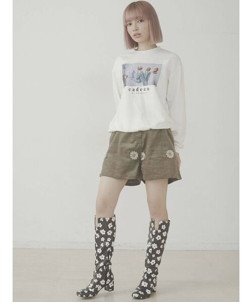 merry jenny（メリージェニー）の「bouquet トレーナー（スウェット・レディース・ブラック/オフホワイト・FREE）」の7枚目の写真