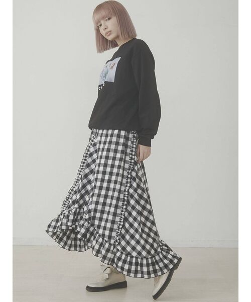 merry jenny（メリージェニー）の「bouquet トレーナー（スウェット・レディース・ブラック/オフホワイト・FREE）」の16枚目の写真