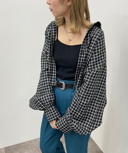 apres jour mignon（アプレジュールミニョン）の「アソートショートチェックシャツ 【ZOZOTOWN限定アイテム】（シャツ/ブラウス・レディース・マスタード/ブラック/グリーン系その他/ブラック系その他/グリーン/ブルー系その他・X-LARGE/フリー）」の7枚目の写真