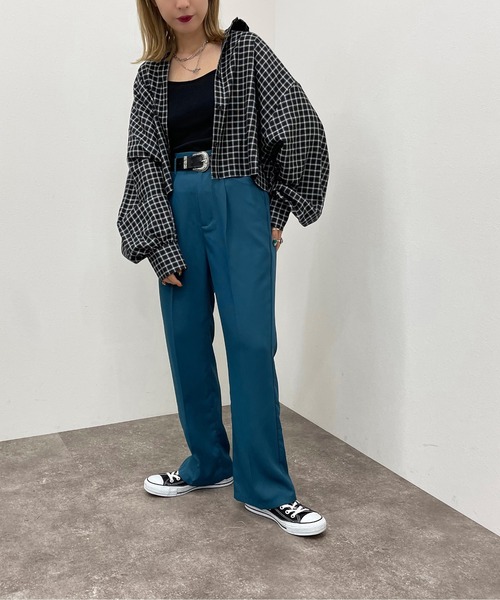 apres jour mignon（アプレジュールミニョン）の「アソートショートチェックシャツ 【ZOZOTOWN限定アイテム】（シャツ/ブラウス・レディース・マスタード/ブラック/グリーン系その他/ブラック系その他/グリーン/ブルー系その他・X-LARGE/フリー）」の11枚目の写真