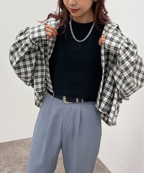 apres jour mignon（アプレジュールミニョン）の「アソートショートチェックシャツ 【ZOZOTOWN限定アイテム】（シャツ/ブラウス・レディース・マスタード/ブラック/グリーン系その他/ブラック系その他/グリーン/ブルー系その他・X-LARGE/フリー）」の15枚目の写真