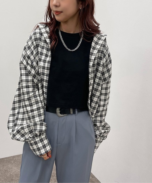 apres jour mignon（アプレジュールミニョン）の「アソートショートチェックシャツ 【ZOZOTOWN限定アイテム】（シャツ/ブラウス・レディース・マスタード/ブラック/グリーン系その他/ブラック系その他/グリーン/ブルー系その他・X-LARGE/フリー）」の16枚目の写真