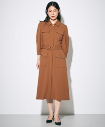 GRACE CLASS | ミリタリーフロントジップワンピース(ワンピース)