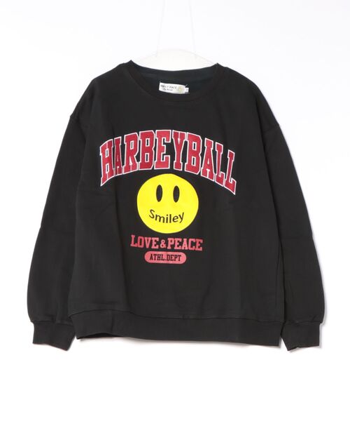 ＪＵＧＬＡＮＳ（ユグランス）の「【SMILEY FACE】スマイルカレッジトレーナー/メンズ（スウェット・メンズ・ホワイト/ブルー/ブラック・L/M/XL）」の3枚目の写真