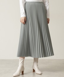 NATURAL BEAUTY BASIC | ウーステッドライクプリーツスカート(スカート)