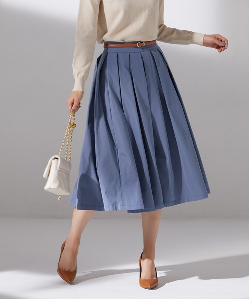 SAISON DE PAPILLON（セゾンドパピヨン）の「プリーツスカート風ガウチョパンツ（その他パンツ・レディース・ブラック/キャメル/ベージュ/ブルー・M/S/L）」の3枚目の写真