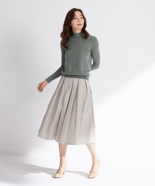 SAISON DE PAPILLON（セゾンドパピヨン）の「プリーツスカート風ガウチョパンツ（その他パンツ・レディース・ブラック/キャメル/ベージュ/ブルー・M/S/L）」の18枚目の写真