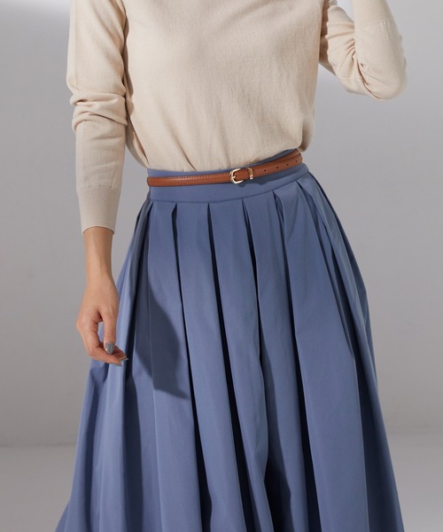 SAISON DE PAPILLON（セゾンドパピヨン）の「プリーツスカート風ガウチョパンツ（その他パンツ・レディース・ブラック/キャメル/ベージュ/ブルー・M/S/L）」の19枚目の写真