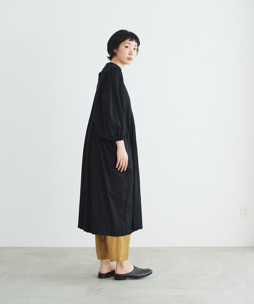 note et silence (ノートエシロンス)の「◇【AMB100貨】マルチエフェクトジャージー タックギャザーワンピース(ワンピース・レディース・ブラック/カーキ/ホワイト・FREE)」の11枚目の写真