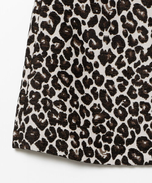 Ray BEAMS（レイビームス）の「Ray BEAMS / ヒョウ柄 ジャカード ミニ スカート（スカート・レディース・ブラック・1/0）」の10枚目の写真