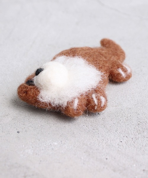 chambre de charme(シャンブルドゥシャーム)の「ANIMAL FELT BROOCH(ブローチ/コサージュ・レディース・ブラック/ブラウン/グレー/アイボリー・FREE)」の10枚目の写真