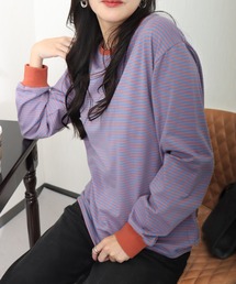 libelle more | 天竺ボーダープルオーバー(Tシャツ/カットソー)