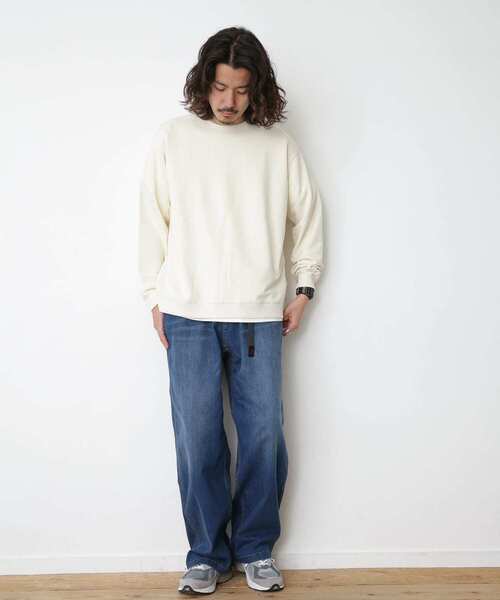 Gramicci（グラミチ）の「GRAMICCI　DENIM WIDE PANTS（デニムパンツ・メンズ・ライトインディゴブルー/インディゴブルー・LARGE/MEDIUM）」の12枚目の写真