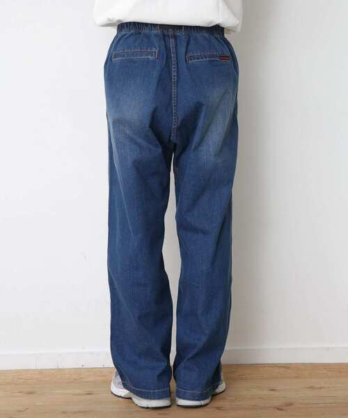 Gramicci（グラミチ）の「GRAMICCI　DENIM WIDE PANTS（デニムパンツ・メンズ・ライトインディゴブルー/インディゴブルー・LARGE/MEDIUM）」の5枚目の写真